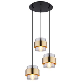 Globo Lighting L&aacute;mpara Colgante - Milley - Dorado - Vidrio - &Oslash; 45cm - - Globo