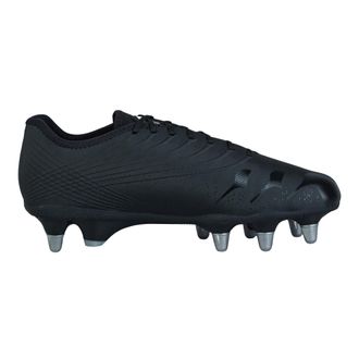 Canterbury Of New Zealand Volwassen unisex Stampede Groundbreak Pro Soft Ground Rugbyschoenen (Zwart/Metaalzilver)