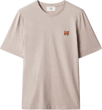 Maison Kitsun&eacute; T-shirt in cotone con testa di volpe Maison Kitsune