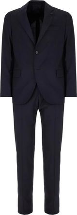 Lardini Single Breasted Suit - Heren - Business pakken - Blauw - XL - Tweed - Kostuums