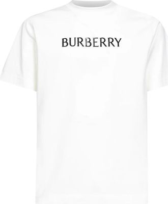 Burberry Logo Katoenen T-shirt - Heren - T-shirts - Wit - XS - Katoen - Tops