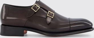 Santoni Monk Strap Santoni in pelle spazzolata