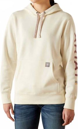Ariat Rebar Graphic Hoodie In Vanilla Ice