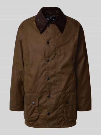 Barbour Parka mit Pattentaschen Modell BEAUFORT in Mittelbraun, Gr&ouml;&szlig;e 36