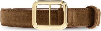 LI&Eacute; STUDIO Georgia Brede Riem - Dames - Riemen - Bruin - 85 CM - Leer - Accessoires