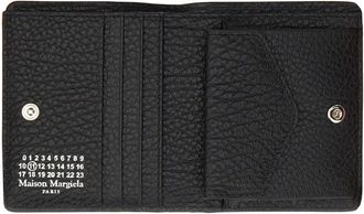 Maison Margiela Compact Bifold Cowhide Leather Wallet - Black