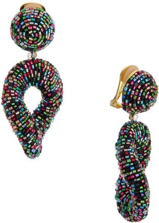 Oscar De La Renta Twisted Drop Earrings