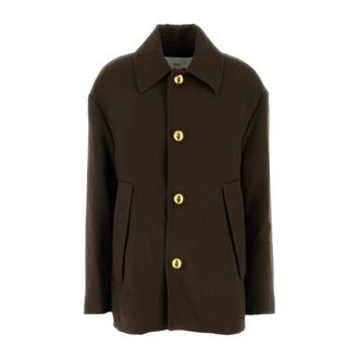 Ami Stylish Brown Wool Jacket - female - Ami Paris - Light Jackets - Brown - S - Jackets