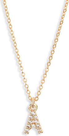 Set & Stones Gemma Initial Necklace in Gold /A at Nordstrom