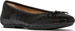 FitFlop Delicato Bow Sequin Ballet Flat in Black at Nordstrom Rack, Size 7.5