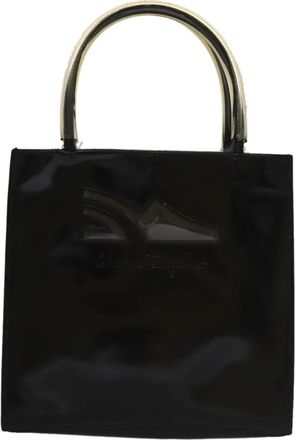 Ferragamo Black Patent Leather Handbag (Pre-Owned)