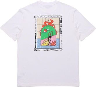 Puma Back Pattern Printing Short Sleeve White 597337-02
