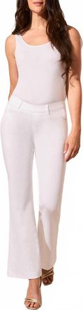 Tribal Audrey Pull On Flare Jeans In White