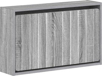 vidaXL Armario De Zapatos Montado En La Pared Zwolle 71 X 17 X 43 Cm Vidaxl