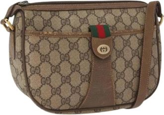 Gucci Pre-owned Plastic Cross Body Bag - Dames - Vintage Schoudertas - Beige - ONE Size - Vintage