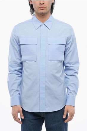 Alexander McQueen Cotton Shirt with Patch Breast-pockets size 38