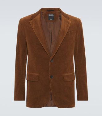 Ermenegildo Zegna Blazer in velluto di cotone e cashmere