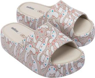 Melissa x Hello Kitty and Friends Platform Slide Sandal in Beige/Brown at Nordstrom, Size 10