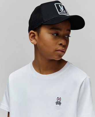 Psycho Bunny Kids Adamo Trucker Cap 001 BLACK / O/S