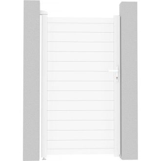 Habitat et Jardin Puerta Jardin De Aluminio eric - 101.2 X 180.9 Cm - Blanco
