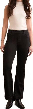 Tribal Boundless Denim Audrey Pull On Flare Jeans In Black