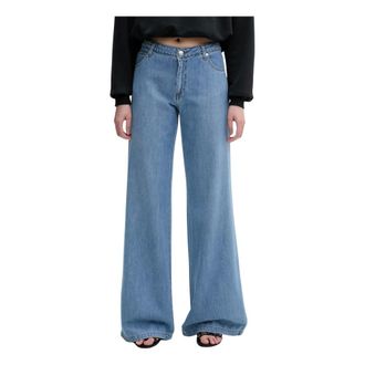 Ermanno Scervino Dames, Jeans, Blauw, Maat: XS Katoen