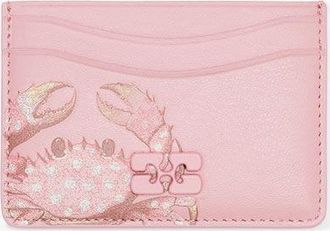 Ganni Pink Bou Card Holder in