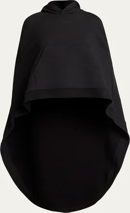 Balenciaga Hooded Oversized High-Low Cape