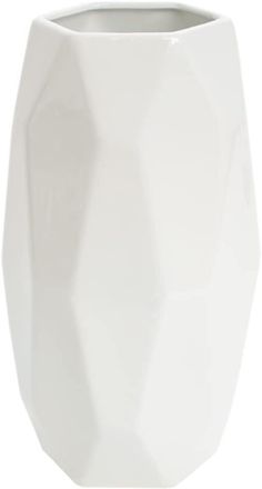 OEM Jarr&oacute;n C&oacute;nico De Cer&aacute;mica Blanca De 20 Cm De Altura Para Hierba De La Pampa, Jarr&oacute;n Decorativo Alto Y Moderno Para Centro De Mesa