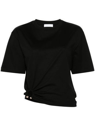Paco Rabanne signature piercing jersey T-shirt - Black