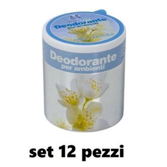 Trade Shop Trade Shop - Set 12 Deodoranti Barattolo Profumo Ambiente Assorbi Odori Fragranza Gelsomino