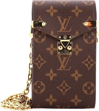 Louis Vuitton Brown Monogram Canvas Metis Phone Pouch On Chain (Authentic Pre- Loved)
