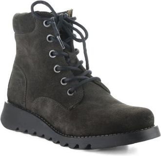 FLY London Sezy Lace-Up Bootie in Diesel at Nordstrom, Size 42