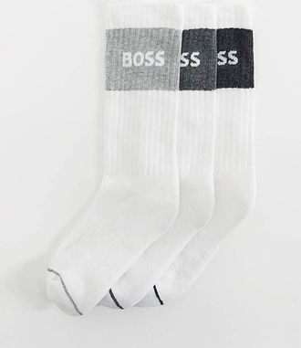 HUGO BOSS 3 Pack Logo Sport Socks
