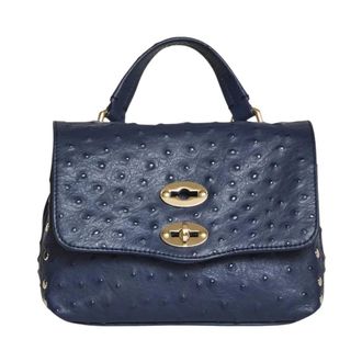 Zanellato Handbags, female, Blue, Size: ONE SIZE Postina Cactus Baby Tote Bag