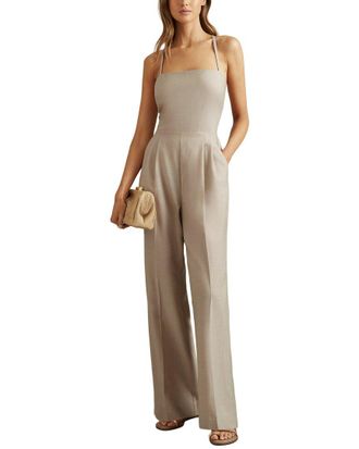 Reiss Sarai Tailored Strappy Wool Jumpsuit