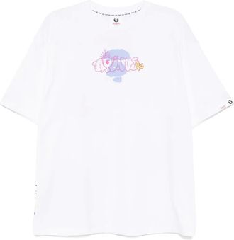 Aape By A Bathing Ape T-shirt con logo - Bianco