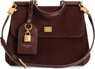 Dolce & Gabbana Small My Sicily Handbag In Split Calfskin