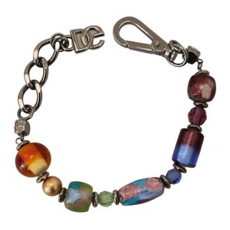 Dolce & Gabbana Multicolor Parels Zilveren Ketting Armband - Dames - Armbanden - Veelkleurig - ONE Size - Accessoires