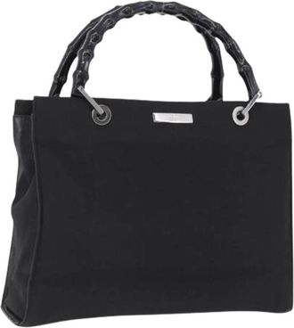 Gucci Pre-owned Tote Bag - Dames - Vintage Handtas - Zwart - ONE Size - Leer - Vintage