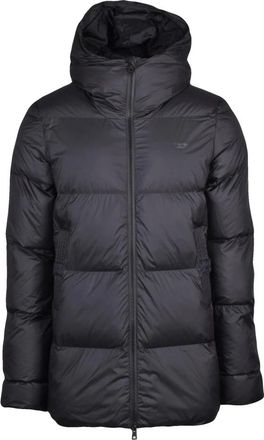 Diesel Jassen, Dames, Zwart, XL, Leer, Piumino Jacket