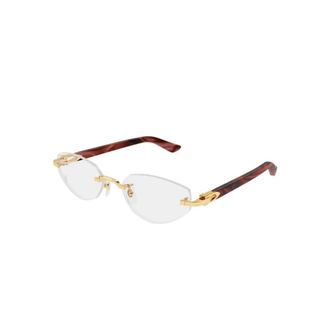 Cartier Glasses, female, Yellow, Size: 55 MM Ct0609O Optical Frame