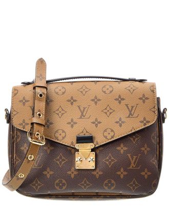 Louis Vuitton Brown Monogram Reverse Canvas Pochette Metis (Authentic Pre-Loved)