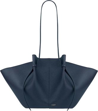 Yuzefi Large Mochi - Dames - Schoudertassen - Blauw - ONE Size - Leer - Tassen