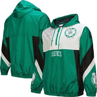 Mitchell & Ness Mens Mitchell & Ness Kelly Green Boston Celtics Hardwood Classics Team Origins Anorak Quarter-Zip Windbreaker Jacket at Nordstrom, Size Small