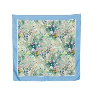 D'Aniello Silky Scarves, female, Multicolor, Size: ONE SIZE Floral Oceano Scarf