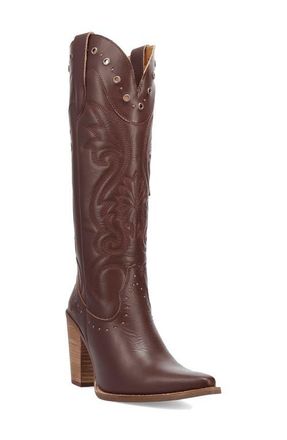Dingo Rock N Rebel Knee High Western Boot in Brown at Nordstrom, Size 8.5