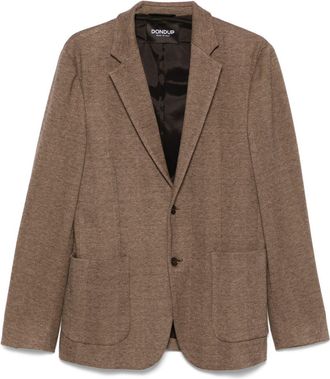 Dondup Blazer con motivo pied-de-poule - Marrone