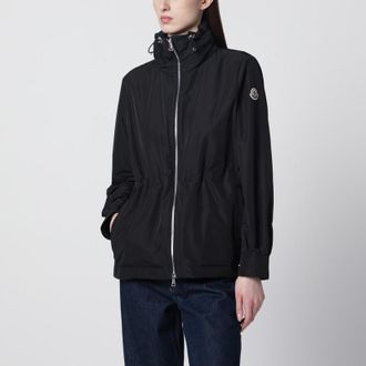 Moncler Enette short hooded parka black