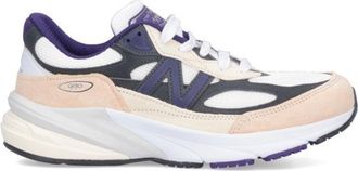 New Balance 990V6 Sneakers In Suede And Multicolor Mesh